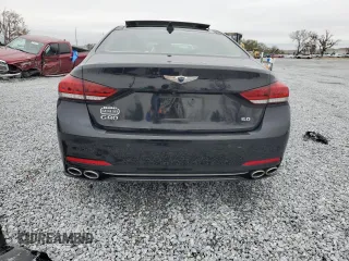 2018 Genesis G80 Ultimate with VIN KMHGN4JF7JU216279, listed as a Copart auction lot 42200505 with 52,514 mi miles and Salvage Title. Bid and sale history available at DreamBid. Image 6.
