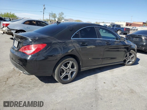 2018 Mercedes-Benz CLA with VIN WDDSJ4EB8JN556543, listed as a Copart auction lot 54046885 with 99,293 mi miles and Salvage Title. Bid and sale history available at carsss.com. Image 3.