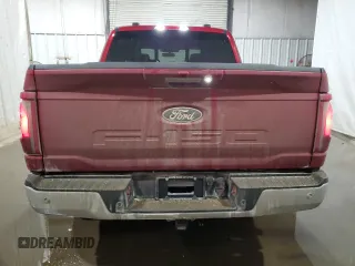 2024 Ford F-150 XLT with VIN 1FTEW3LPXRKE09347, listed as a Copart auction lot 42101375 with 2,301 mi miles and Salvage Title. Bid and sale history available at carsss.com. Image 6.