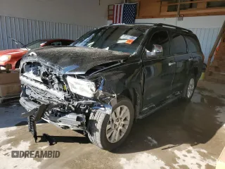 2016 Toyota Sequoia Platinum with VIN 5TDDW5G17GS129498, listed as a Copart auction lot 89099455 with 0 mi miles and Salvage Title. Bid and sale history available at carsss.com. Image 1.