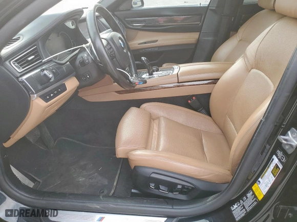 2015 BMW 7 Series 750Li xDrive with VIN WBAYF8C54FD654540, listed as a Copart auction lot 49346035 with 98,336 mi miles and Salvage Title. Bid and sale history available at carsss.com. Image 7.