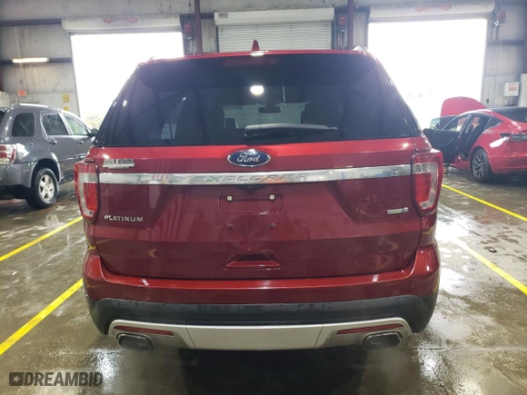 2017 Ford Explorer Platinum with VIN 1FM5K8HT8HGE23534, listed as a Copart auction lot 51412075 with 127,911 mi miles and Salvage Title. Bid and sale history available at carsss.com. Image 6.