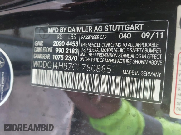2012 Mercedes-Benz C 250 с VIN WDDGJ4HB7CF780885, выставлен на аукционе IAAI как лот 42598005 с пробегом 133 389 миль миль и . История ставок и продаж доступна на DreamBid. Изображение 9.