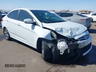 2017 Hyundai Accent SE with VIN KMHCT4AE7HU361814, listed as a IAAI auction lot 41711507 with 23,383 mi miles. Bid and sale history available at carsss.com. Image 1.
