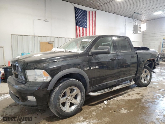 2010 Dodge Ram 1500 SLT with VIN 1D7RV1CT2AS206761, listed as a Copart auction lot 46117885 with 179,171 mi miles and Salvage Title. Bid and sale history available at carsss.com. Image 1.