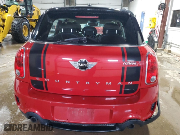 2013 MINI Countryman S with VIN WMWZC3C53DWP24952, listed as a Copart auction lot 62611435 with 123,272 mi miles and Clean title. Bid and sale history available at DreamBid. Image 6.