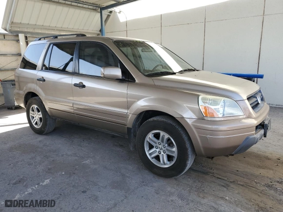 2003 Honda Pilot EX with VIN 2HKYF18503H565251, listed as a Copart auction lot 47386935 with 237,919 mi miles and Clean Title. Bid and sale history available at carsss.com. Image 4.