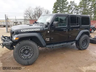 2018 Jeep Wrangler Unlimited Sport with VIN 1C4HJXDN6JW190027, listed as a IAAI auction lot 41351708 with 59,315 mi miles. Bid and sale history available at carsss.com. Image 20.