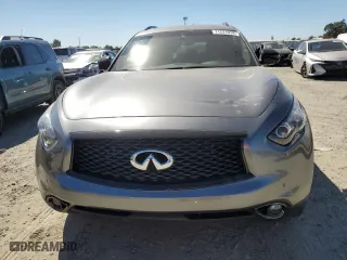 2017 Infiniti QX70 with VIN JN8CS1MW4HM414175, listed as a Copart auction lot 71221974 with 73,448 mi miles and Salvage Title. Bid and sale history available at carsss.com. Image 5.