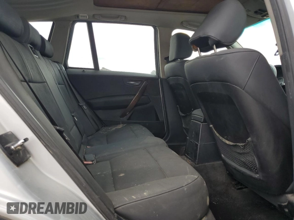 2006 BMW X3 3.0i with VIN WBXPA93466WD29294, listed as a Copart auction lot 51621175 with 235,144 mi miles and Salvage Title. Bid and sale history available at carsss.com. Image 11.