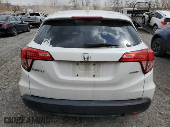 2016 Honda HR-V EX with VIN 3CZRU6H56GM757694, listed as a Copart auction lot 53131705 with 95,039 mi miles and Salvage Title. Bid and sale history available at carsss.com. Image 6.