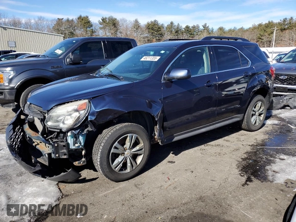 2016 Chevrolet Equinox LT with VIN 2GNALCEK7G6125450, listed as a Copart auction lot 46211355 with 152,895 mi miles and Salvage Title. Bid and sale history available at DreamBid. Image 1.