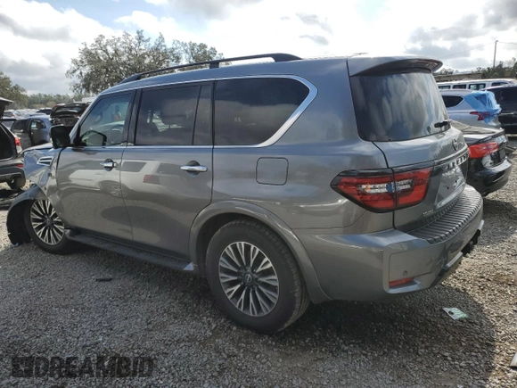 2021 Nissan Armada SL with VIN JN8AY2BA8M9370391, listed as a Copart auction lot 44118255 with 44,841 mi miles and Non Repairable. Bid and sale history available at carsss.com. Image 2.