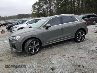 2019 Audi Q3 S line Premium Plus with VIN WA1EECF30K1067764, listed as a Copart auction lot 43360235 with 35,383 mi miles and Salvage Title. Bid and sale history available at carsss.com. Image 1.