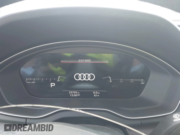 2023 Audi Q5 Sportback S line Premium Plus with VIN WA15AAFY2P2186641, listed as a IAAI auction lot 42111269 with 33,705 mi miles and . Bid and sale history available at DreamBid. Image 7.