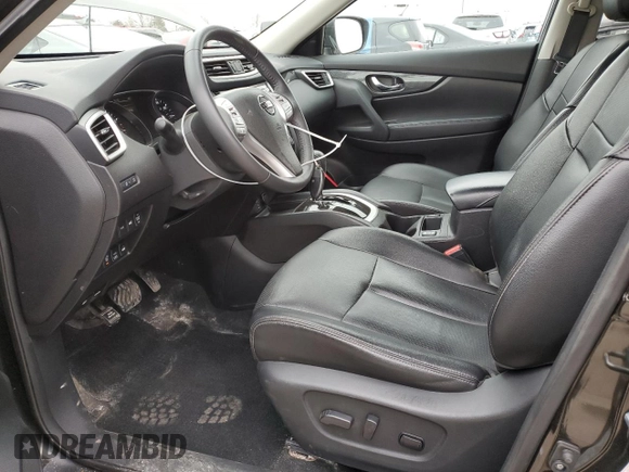 2016 Nissan Rogue SL with VIN 5N1AT2MV9GC742768, listed as a Copart auction lot 48130555 with 53,733 mi miles and Salvage Title. Bid and sale history available at DreamBid. Image 7.