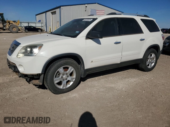 2010 GMC Acadia SLE with VIN 1GKLVLED8AJ152121, listed as a Copart auction lot 49123225 with 206,645 mi miles and Salvage Title. Bid and sale history available at DreamBid. Image 1.