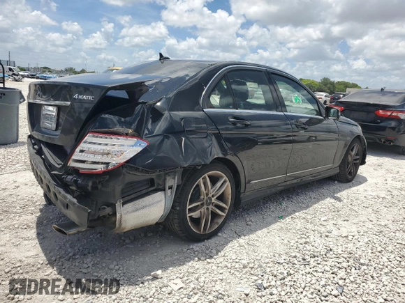 2012 Mercedes-Benz C 300 Sport with VIN WDDGF8BB7CR200079, listed as a Copart auction lot 61307535 with 131,500 mi miles and Clean title. Bid and sale history available at DreamBid. Image 3.