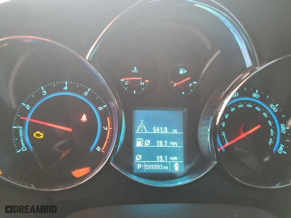 2012 Chevrolet Cruze LT w/1LT with VIN 1G1PF5SC4C7215130, listed as a Copart auction lot 51801285 with 99,993 mi miles and Salvage Title. Bid and sale history available at carsss.com. Image 9.