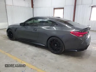 2025 BMW M4 Competition xDrive with VIN WBS33HK01SCS44279, listed as a Copart auction lot 52850015 with 8,369 mi miles and Clean Title. Bid and sale history available at carsss.com. Image 2.