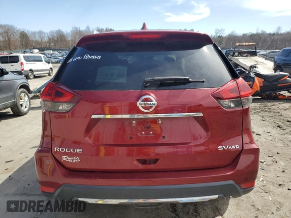 2018 Nissan Rogue SV with VIN 5N1AT2MV9JC723421, listed as a Copart auction lot 49770695 with 78,228 mi miles and Salvage Title. Bid and sale history available at DreamBid. Image 6.