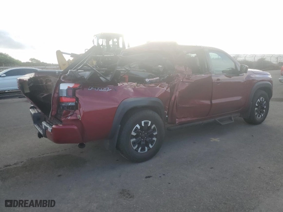 2022 Nissan Frontier S with VIN 1N6ED1EJXNN629970, listed as a Copart auction lot 80120024 with 29,266 mi miles and Non Repairable. Bid and sale history available at carsss.com. Image 3.