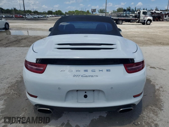 2014 Porsche 911 Carrera with VIN WP0CA2A9XES140829, listed as a Copart auction lot 55760625 with 38,013 mi miles and Salvage Title. Bid and sale history available at DreamBid. Image 6.