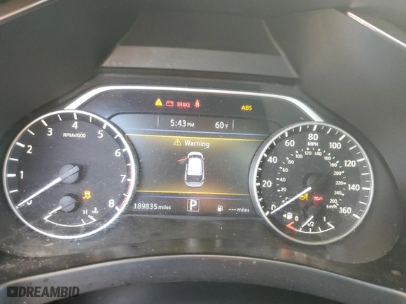 2017 Nissan Murano SV with VIN 5N1AZ2MG6HN154249, listed as a Copart auction lot 87439944 with 189,835 mi miles and Clean Title. Bid and sale history available at carsss.com. Image 9.