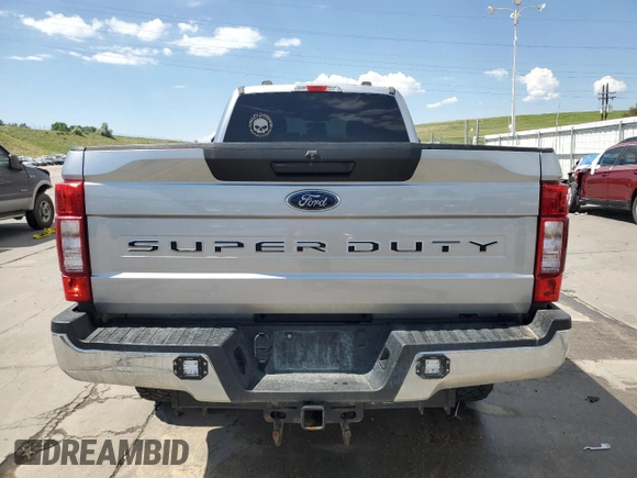 2020 Ford F-250 XL with VIN 1FT7W2BN9LED33306, listed as a Copart auction lot 60313975 with 93,971 mi miles and Salvage title. Bid and sale history available at DreamBid. Image 6.