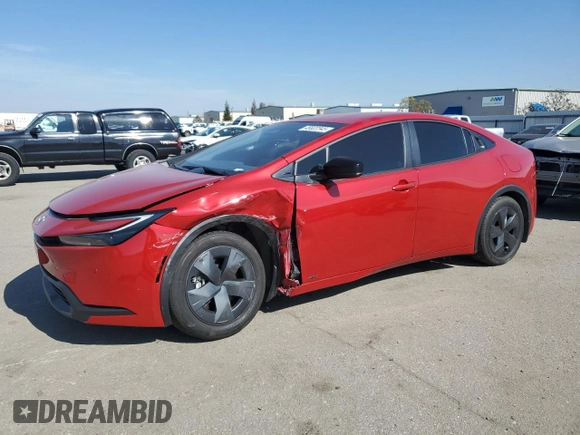 2024 Toyota Prius LE with VIN JTDADABU1R3018548, listed as a Copart auction lot 45822345 with 10,930 mi miles and Salvage Title. Bid and sale history available at carsss.com. Image 1.