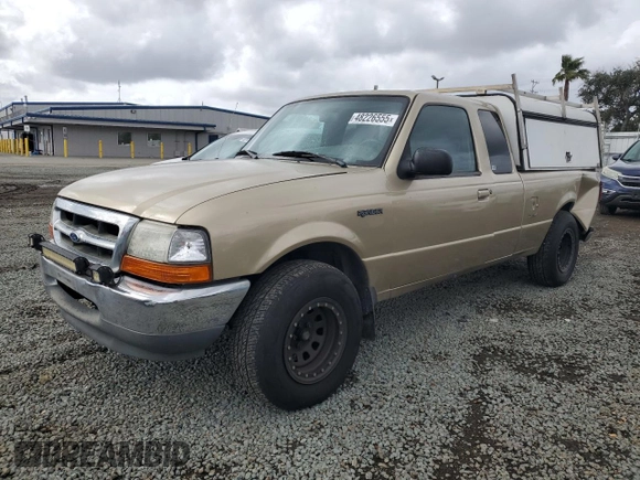 1999 Ford Ranger XL with VIN 1FTYR14V2XPB40086, listed as a Copart auction lot 48226555 with 177,594 mi miles and Salvage Title. Bid and sale history available at carsss.com. Image 1.