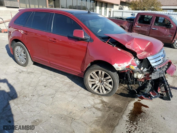 2010 Ford Edge Sport with VIN 2FMDK4AC5ABA07372, listed as a Copart auction lot 75436264 with 94,989 mi miles and Salvage Title. Bid and sale history available at carsss.com. Image 4.