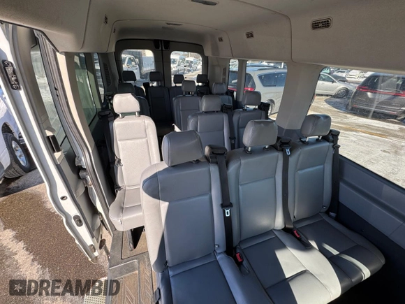 2015 Ford Transit Passenger XL with VIN 1FBAX2CM7FKA92784, listed as a Copart auction lot 46756565 with Not Provided miles and Clean Title. Bid and sale history available at carsss.com. Image 6.