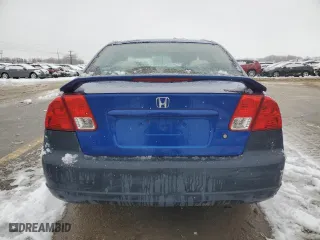 2004 Honda Civic VP with VIN 1HGES163X4L008314, listed as a Copart auction lot 43760055 with 222,708 mi miles and Salvage Title. Bid and sale history available at carsss.com. Image 6.