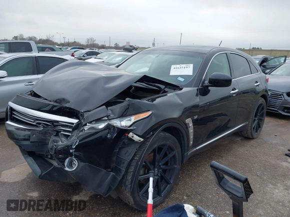 2016 Infiniti QX70 with VIN JN8CS1MU8GM672048, listed as a IAAI auction lot 41625197 with 94,317 mi miles and . Bid and sale history available at DreamBid. Image 17.