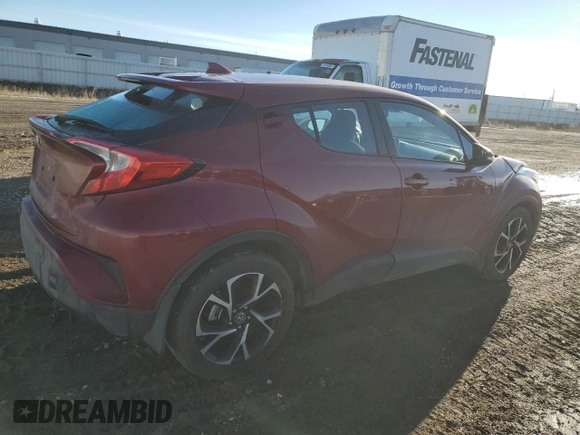 2018 Toyota C-HR XLE with VIN NMTKHMBX5JR058895, listed as a Copart auction lot 46149225 with 62,802 mi miles and Salvage Title. Bid and sale history available at DreamBid. Image 3.