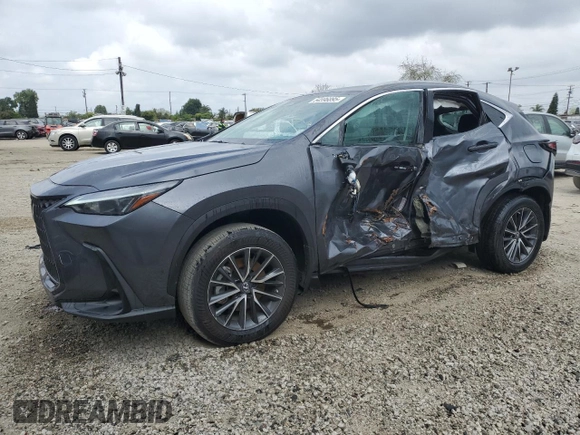 2023 Lexus NX 250 z VIN 2T2ADCAZXPC003877, wystawiony jako Copart lot #54596895 z przebiegiem 14 597 mil mil oraz Szkoda całkowita • Salvage title. Historia ofert i sprzedaży dostępna na DreamBid. Obrazek 1.