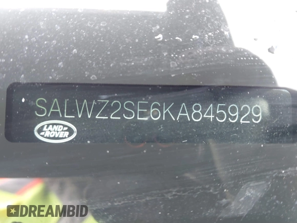 2019 Land Rover Range Rover Sport SVR with VIN SALWZ2SE6KA845929, listed as a IAAI auction lot 41557635 with 77,622 mi miles and . Bid and sale history available at DreamBid. Image 9.
