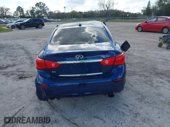 2016 Infiniti Q50 Red Sport 400 with VIN JN1FV7AR9GM451838, listed as a IAAI auction lot 41679235 with Not Provided miles and . Bid and sale history available at DreamBid. Image 15.