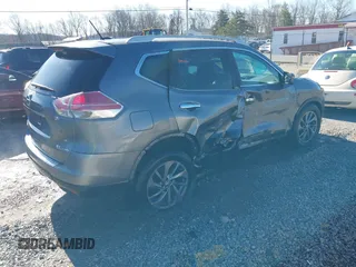 2016 Nissan Rogue SL with VIN 5N1AT2MV1GC875783, listed as a IAAI auction lot 41492279 with 95,737 mi miles and . Bid and sale history available at DreamBid. Image 4.