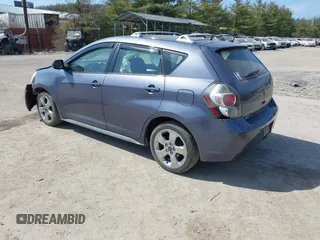 2009 Pontiac Vibe with VIN 5Y2SM67009Z459107, listed as a IAAI auction lot 41788852 with 196,255 mi miles. Bid and sale history available at carsss.com. Image 3.