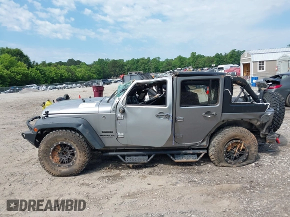 2017 Jeep Wrangler Unlimited Sport with VIN 1C4HJWDG6HL592265, listed as a IAAI auction lot 42335663 with 89,314 mi miles and . Bid and sale history available at DreamBid. Image 13.
