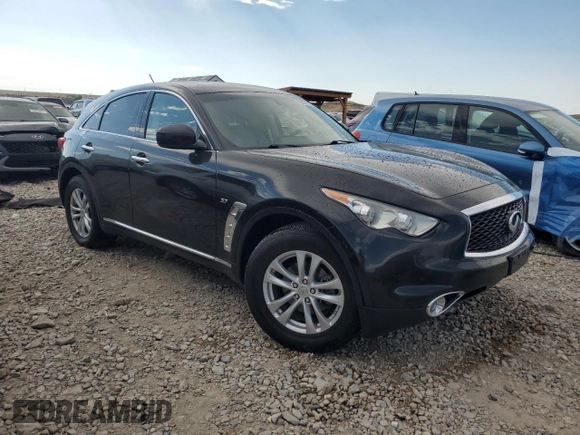 2017 Infiniti QX70 with VIN JN8CS1MW6HM415277, listed as a Copart auction lot 63038955 with 151,451 mi miles and Salvage title. Bid and sale history available at DreamBid. Image 4.