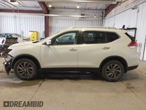 2016 Nissan Rogue SV with VIN KNMAT2MV7GP703027, listed as a IAAI auction lot 42082235 with 101,992 mi miles and . Bid and sale history available at DreamBid. Image 14.