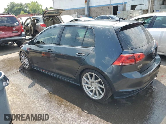 2017 Volkswagen Golf GTI S with VIN 3VW4T7AU4HM073347, listed as a Copart auction lot 67184454 with 76,173 mi miles and Salvage Title. Bid and sale history available at carsss.com. Image 2.