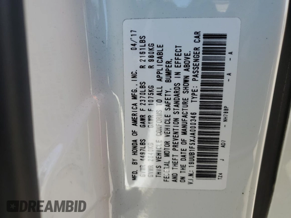 2018 Acura TLX w/Technology Pkg with VIN 19UUB1F5XJA000346, listed as a Copart auction lot 49970485 with 27,433 mi miles and Salvage Title. Bid and sale history available at carsss.com. Image 13.