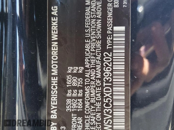 2013 MINI Hardtop S with VIN WMWSV3C5XDT396202, listed as a Copart auction lot 52175055 with 50,701 mi miles and Salvage Title. Bid and sale history available at DreamBid. Image 13.