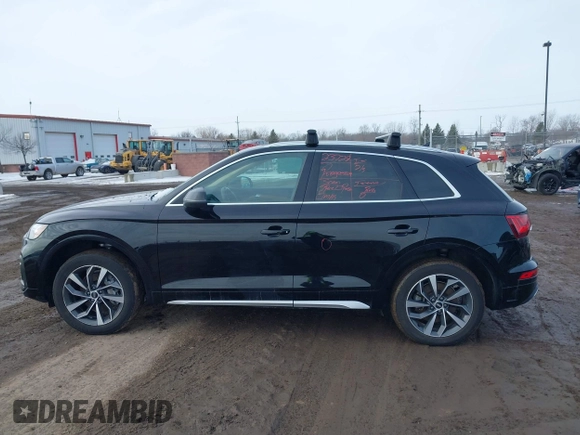 2021 Audi Q5 Premium Plus with VIN WA1BAAFY5M2013887, listed as a IAAI auction lot 41569563 with 79,663 mi miles and . Bid and sale history available at DreamBid. Image 14.