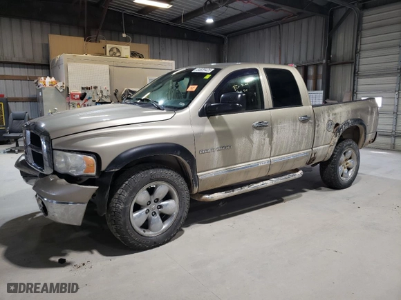 2005 Dodge Ram 1500 SLT with VIN 1D7HU18N25S264349, listed as a Copart auction lot 44609425 with 0 mi miles and Salvage Title. Bid and sale history available at carsss.com. Image 1.