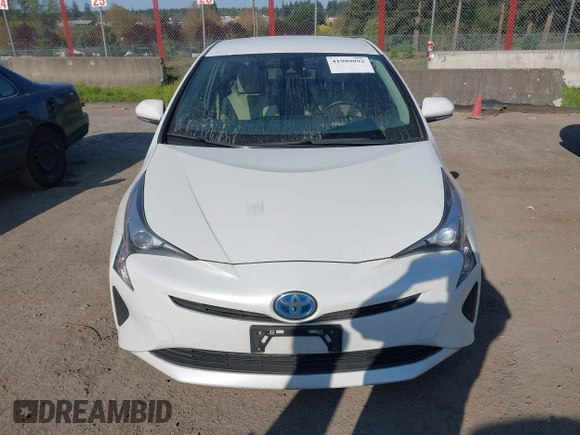 2017 Toyota Prius Two with VIN JTDKBRFU4H3027696, listed as a IAAI auction lot 41989092 with 51,529 mi miles. Bid and sale history available at carsss.com. Image 12.